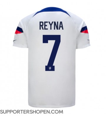 Förenta staterna Giovanni Reyna #7 Hemma Matchtröja VM 2022 Kortärmad